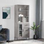 vidaXL szürke sonoma szerelt fa magasszekrény 69, 5 x 34 x 180 cm (3189523)