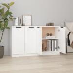 vidaXL 2 db fehér szerelt fa tálalóasztal 60 x 30 x 70 cm (3115772)