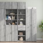 vidaXL szürke sonoma szerelt fa vékony tárolószekrény 45x42, 5x225 cm (3281299) - vidaxl