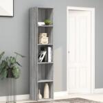 vidaXL szürke sonoma színű szerelt fa könyvszekrény 40x30x189 cm (815436)