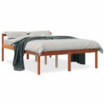 vidaXL viaszbarna tömör fenyőfa időseknek való ágy 120 x 200 cm (844157)