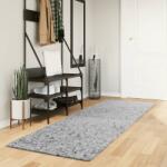 vidaXL PAMPLONA szürke magas szálú bolyhos modern szőnyeg 80 x 250 cm (375253)