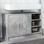 vidaXL betonszürke szerelt fa mosdószekrény 90 x 29 x 55 cm (848125)