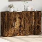 vidaXL 2 db füstös tölgy színű szerelt fa tálalószekrény 60x31x70 cm (3276543)