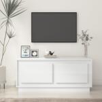 vidaXL magasfényű fehér szerelt fa dohányzóasztal 102 x 50 x 44 cm (819878)