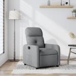 vidaXL világosszürke szövet dönthető fotel (374197)