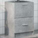 vidaXL betonszürke szerelt fa mosdószekrény 40 x 37 x 59 cm (848104)
