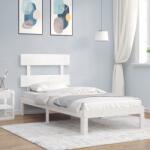 vidaXL fehér tömör fenyőfa ágy matrac nélkül 90 x 200 cm (3193517)