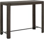 vidaXL barna polyrattan kerti bárasztal 140, 5 x 60, 5 x 110, 5 cm (45876)