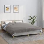 vidaXL szürke szövet súlyozott takaró huzattal 200 x 230 cm 13 kg (3154896)