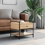vidaXL sonoma tölgy színű szerelt fa dohányzóasztal 50x50x50 cm (833966)