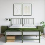 vidaXL 2 db olívazöld acél éjjeliszekrény 36 x 39 x 50, 5 cm (842919)