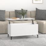 vidaXL fehér szerelt fa dohányzóasztal 90x44, 5x45 cm (819588)