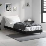 vidaXL fekete szerelt fa ágykeret 75 x 190 cm (832310)