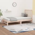 vidaXL tömör fenyőfa kihúzható kanapéágy 2x(90x190) cm (3108327)