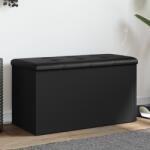 vidaXL fekete szerelt fa tárolópad 82 x 42 x 45 cm (835048)
