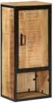 vidaXL tömör mangófa és vas fürdőszobai szekrény 40 x 27 x 90 cm (358570)