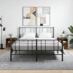 vidaXL 2 db füstös tölgy színű szerelt fa éjjeliszekrény 40x35x47, 5 cm (827479)
