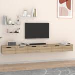 vidaXL 2 db sonoma tölgy színű szerelt fa faliszekrény 102x30x20 cm (3115902)