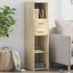 vidaXL sonoma tölgy szerelt fa magasszekrény 30 x 42, 5 x 124 cm (846154)