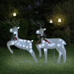 vidaXL 2 db karácsonyi rénszarvas 40 fehér LED-del (342685)
