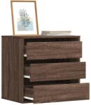vidaXL barna tölgy színű szerelt fa fiókos sarokszekrény 60x41x58 cm (852849) - vidaxl