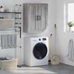 vidaXL szürke sonoma szerelt fa fali szekrény 69, 5 x 34 x 90 cm (830410)