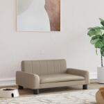 vidaXL kávészínű műbőr kutyaágy 70 x 45 x 30 cm (171867) - vidaxl