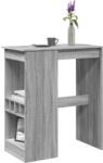 vidaXL szürke sonoma szerelt fa bárasztal tárolókkal 90x47, 5x103, 5 cm (854342)