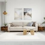 vidaXL 2 db füstös tölgy szerelt fa dohányzóasztal 50 x 50 x 40 cm (829375)
