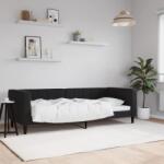 vidaXL fekete bársony kanapéágy 80 x 200 cm (354005)