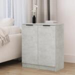 vidaXL 2 db betonszürke szerelt fa tálalószekrény 30 x 30 x 70 cm (811142)