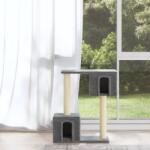 vidaXL világosszürke macskabútor szizál kaparófákkal 60 cm (171431)