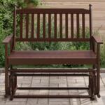 vidaXL barna tömör nyárfa hintapad 118 x 70 x 104, 5 cm (4008867)