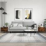 vidaXL 2 db füstös tölgy szerelt fa dohányzóasztal 50 x 50 x 40 cm (829439)