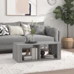 vidaXL szürke sonoma szerelt fa dohányzóasztal 100x50x36 cm (816526)