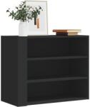 vidaXL fekete szerelt fa faliszekrény 75 x 35 x 60 cm (848417)