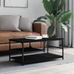 vidaXL fekete szerelt fa dohányzóasztal 90 x 49 x 40 cm (835309)
