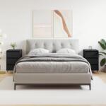 vidaXL 2 db fekete szerelt fa éjjeliszekrény 40x35x69 cm (826911) - vidaxl