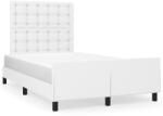 vidaXL ágykeret matrac nélkül fehér 120x190 cm műbőr (3270561)