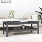 vidaXL szürke tömör fenyőfa dohányzóasztal 110 x 50 x 40 cm (814276)