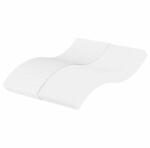 vidaXL fehér H2/H3 keménységű habmatrac 140 x 210 cm (4016634)