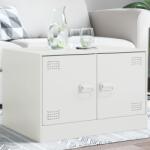 vidaXL fehér acél dohányzóasztal 67 x 50 x 44 cm (841732)