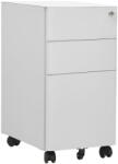 vidaXL világosszürke acél mobil iratszekrény 30 x 45 x 59 cm (335983)