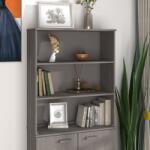 vidaXL HAMAR világosszürke tömör fenyőfa felső szekrény 85x35x100 cm (340511)