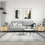 vidaXL 2 db sonoma tölgy szerelt fa dohányzóasztal 50 x 50 x 40 cm (829403)