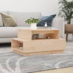 vidaXL tömör fenyőfa dohányzóasztal 80x55x40, 5 cm (814514)
