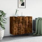 vidaXL füstös tölgy színű szerelt fa tálalószekrény 90 x 34 x 80 cm (828081)