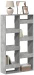 vidaXL betonszürke szerelt fa könyvespolc 100 x 33 x 175 cm (3309405)