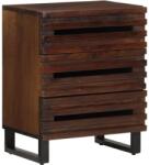 vidaXL barna tömör mangófa éjjeliszekrény 50 x 34 x 62 cm (377483)